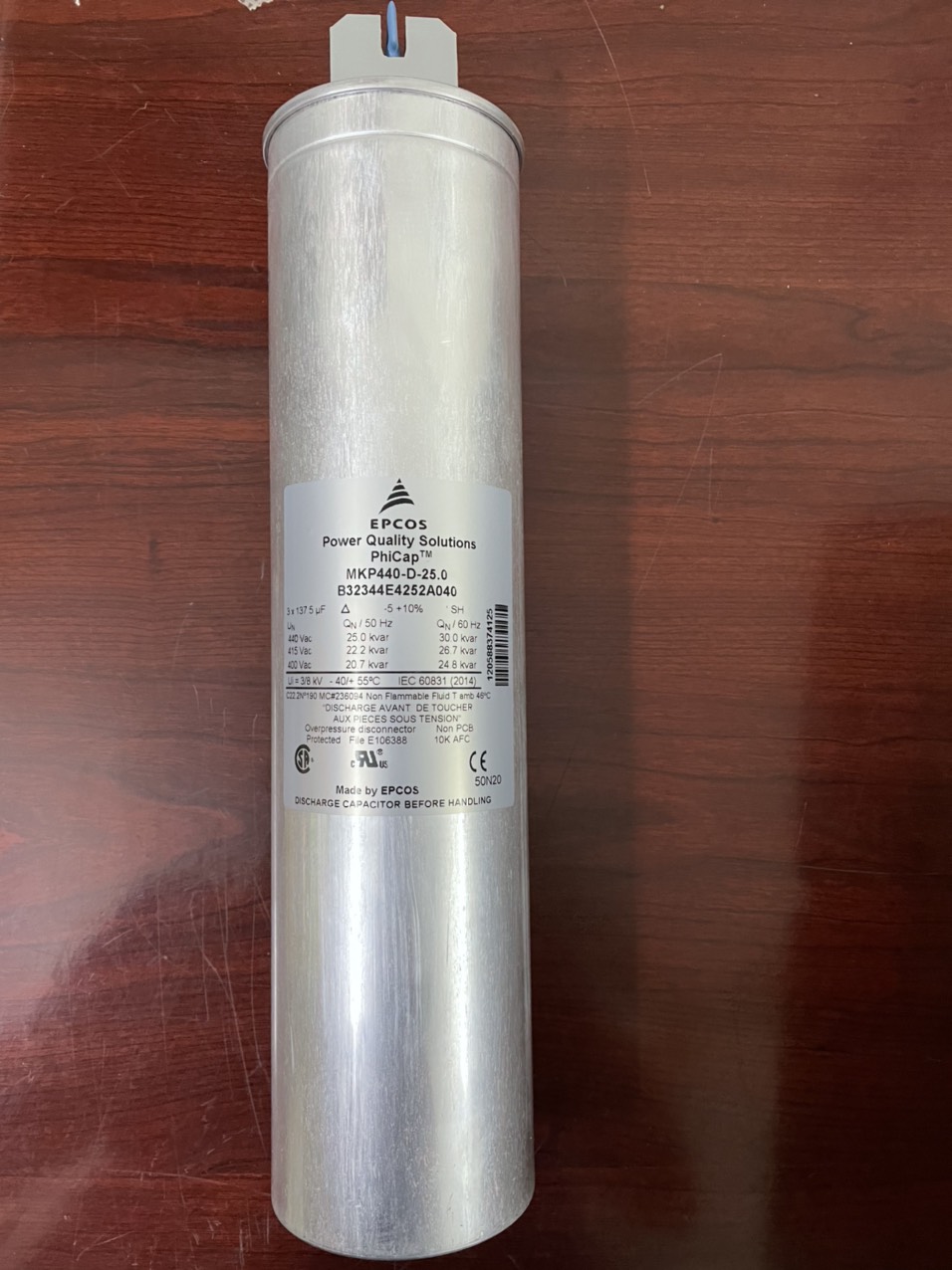 Tụ Bù Epcos 25kvar 440V